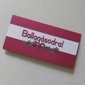 Ballagásodra! virágmotívumos egyedi pénzátadó boríték, képeslap - Meska.hu
