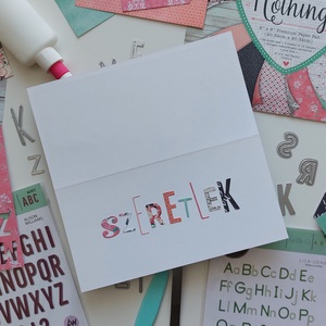 Titkos üzenet üdvözlőlap - otthon & életmód - papír, írószer - ajándékozás kellékei - képeslap, üdvözlőlap - Meska.hu