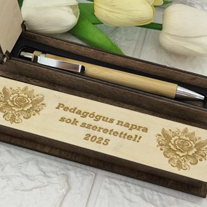Egyedi tolltartó, Otthon & Életmód, Papír, írószer, Tolltartó & Ceruzatekercs, Famegmunkálás, Gravírozás, pirográfia, MESKA