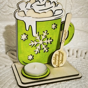 Karácsonyi bögre - karácsony - adventi díszek - adventi asztaldísz - Meska.hu