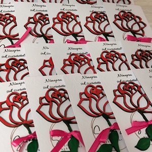 Nőnapi rózsa - kellékek & szerszámok - dekorációs kellékek - virágfej - Meska.hu