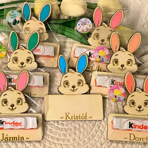 Csokitartó nyuszi - ünnepi díszek, dekorációk - húsvéti díszek és dekorációk - húsvéti ajándékátadó - Meska.hu