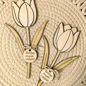 Anyák napi tulipán - otthon & életmód - dekoráció - asztal és polc dekoráció - florárium, terrárium - Meska.hu