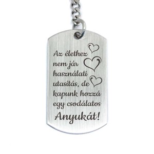 Csodálatos Anyukát acél medálos kulcstartó, Táska & Tok, Kulcstartó & Táskadísz, Kulcstartó, , MESKA