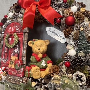 Mézeskalács kopogtató - karácsony - adventi díszek - adventi ajtódísz - Meska.hu