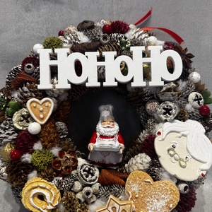 Karácsonyi ajtódísz , Karácsony, Adventi díszek, Adventi ajtódísz, Virágkötés, MESKA