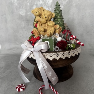 Macis Adventi asztaldísz, Karácsony, Adventi díszek, Adventi asztaldísz, Virágkötés, MESKA