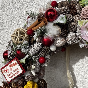 Négy évszak ajtódísz - karácsony - adventi díszek - adventi ajtódísz - Meska.hu