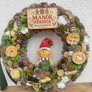 Karácsonyi ajtódísz - karácsony - adventi díszek - adventi ajtódísz - Meska.hu