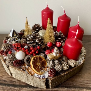 Adventi asztaldísz - Meska.hu