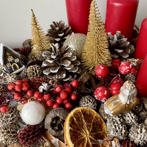 Adventi asztaldísz - karácsony - adventi díszek - adventi asztaldísz - Meska.hu