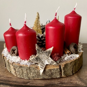 Adventi asztaldísz - karácsony - adventi díszek - adventi asztaldísz - Meska.hu