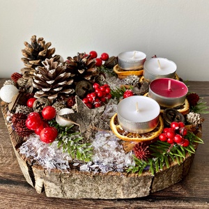 Adventi asztaldísz - Meska.hu