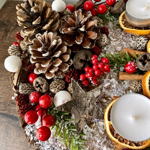 Adventi asztaldísz - karácsony - adventi díszek - adventi asztaldísz - Meska.hu