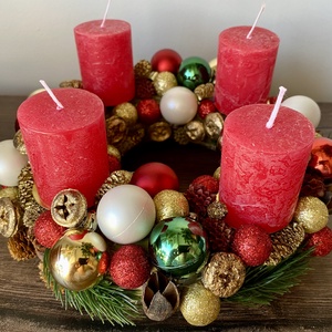 Adventi koszorú - karácsony - adventi díszek - adventi asztaldísz - Meska.hu