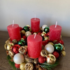 Adventi koszorú - karácsony - adventi díszek - adventi asztaldísz - Meska.hu