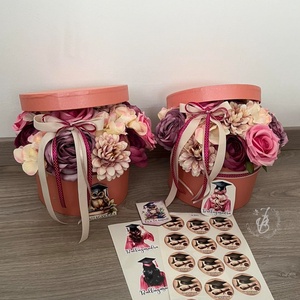 Ballagási virág box  - otthon & életmód - dekoráció - virágdísz és tartó - virágbox, virágdoboz - Meska.hu