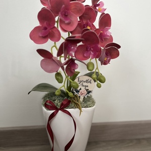 Bordó gumi orchidea táblaválasztással  - Meska.hu