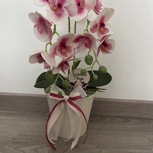 Rózsaszín orchidea táblaválasztással  - Meska.hu