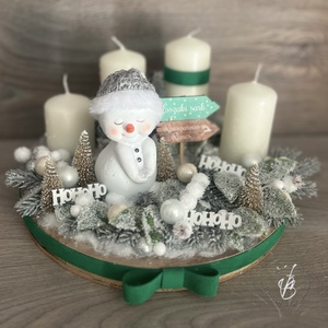 Hóemberes adventi  - karácsony - adventi díszek - adventi koszorú - Meska.hu
