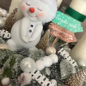 Hóemberes adventi  - karácsony - adventi díszek - adventi koszorú - Meska.hu