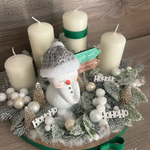 Hóemberes adventi  - karácsony - adventi díszek - adventi koszorú - Meska.hu