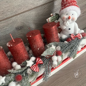 Adventi asztaldísz - karácsony - adventi díszek - adventi koszorú - Meska.hu