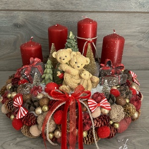 Adventi koszorú - karácsony - adventi díszek - adventi koszorú - Meska.hu