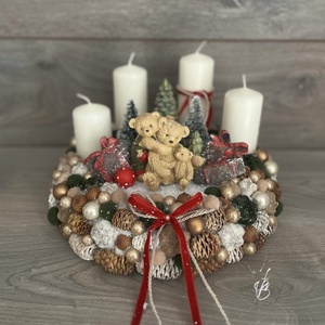 Adventi macis koszorú - karácsony - adventi díszek - adventi gyertyadíszek és koszorúdíszek - Meska.hu