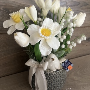 Tavaszi asztaldísz - ünnepi díszek, dekorációk - húsvéti díszek és dekorációk - húsvéti asztaldíszek - Meska.hu