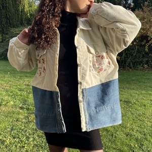 Upcycling őszi kabát - Meska.hu