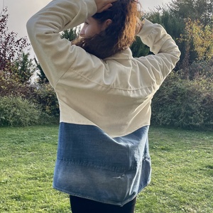 Upcycling őszi kabát - ruha & divat - női ruha - kabát - Meska.hu