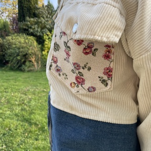 Upcycling őszi kabát - ruha & divat - női ruha - kabát - Meska.hu