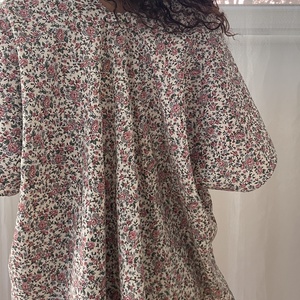 Laza upcycling poncsó/kimono - ruha & divat - női ruha - poncsó - Meska.hu