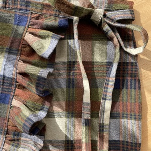 Upcycling átlapolós szoknya - ruha & divat - női ruha - szoknya - Meska.hu