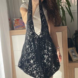 Csipke Hobo Bag - táska & tok - bevásárlás & shopper táska - shopper, textiltáska, szatyor - Meska.hu