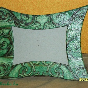 Zöld Ornamentika képkeret - Meska.hu