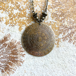 Mandala medál - ékszer - nyaklánc - medál - Meska.hu