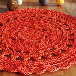 Horgolt mandala szőnyeg -  - Meska.hu