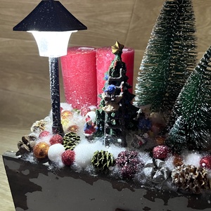 Adventi asztaldísz fiókba zárva - karácsony - adventi díszek - adventi koszorú - Meska.hu