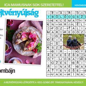 Skandináv keresztrejtvény fix feliratos titkos üzenet Dédi, Dédmama, Dédnagyi születésnapi köszöntő különleges vicces - otthon & életmód - dekoráció - kép & falikép - poszter - Meska.hu