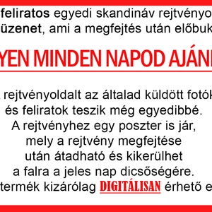 Skandináv keresztrejtvény fix feliratos titkos üzenet születésnap szülinap Mama Papa Dédi Anya Apa Barátnő barát vicces - otthon & életmód - dekoráció - kép & falikép - poszter - Meska.hu