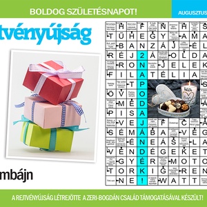 Skandináv keresztrejtvény fix feliratos titkos üzenet születésnap szülinap Mama Papa Dédi Anya Apa Barátnő barát vicces - otthon & életmód - dekoráció - kép & falikép - poszter - Meska.hu