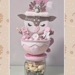 Bon bon tartó karácsonyi szarvas - Meska.hu