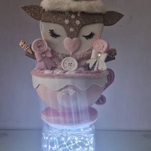 Bon bon tartó karácsonyi szarvas - karácsony - karácsonyi lakásdekoráció - karácsonyi lakásdíszek - Meska.hu