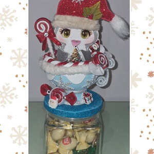 Karácsonyi pingvin - karácsony - karácsonyi lakásdekoráció - karácsonyi lakásdíszek - Meska.hu