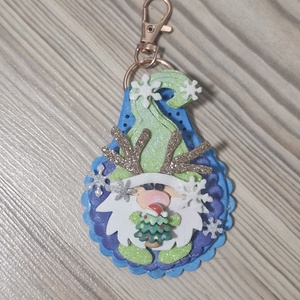 Karácsonyi kulcstartó manós, Karácsony, Karácsonyi lakásdekoráció, Karácsonyi manók, figurák, , MESKA