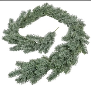 Hamvas fenyő girland, Karácsony, Karácsonyi kültéri dekoráció, Virágkötés, MESKA