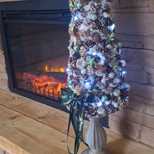 Karácsonyfa - karácsony - karácsonyi lakásdekoráció - karácsonyi lakásdíszek - Meska.hu