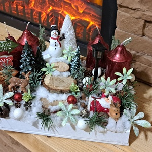 Adventi asztaldíszt  - Meska.hu